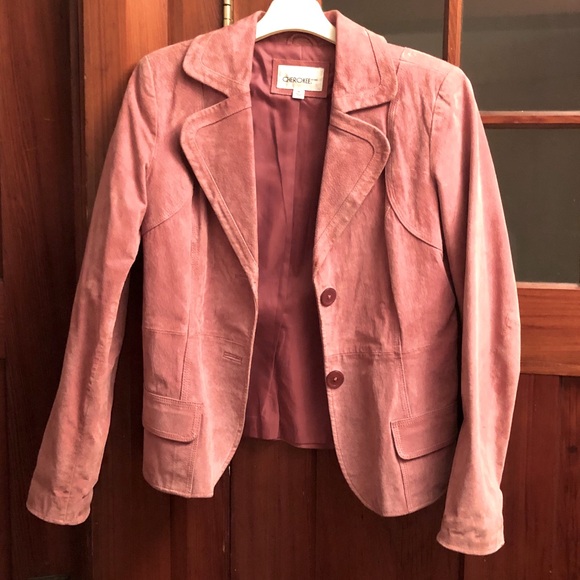 Cherokee Jackets & Blazers - pink suede jacket